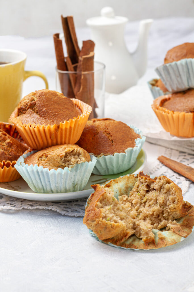 Magdalenas de canela sin gluten 