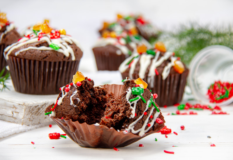 Christmas Chocolate Muffins