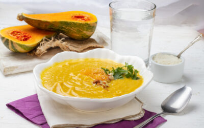 Pumpkin and Tangerine Cream Soup